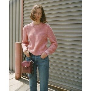 Rag & Bone Cheryl Crew Sweater XXS Pink